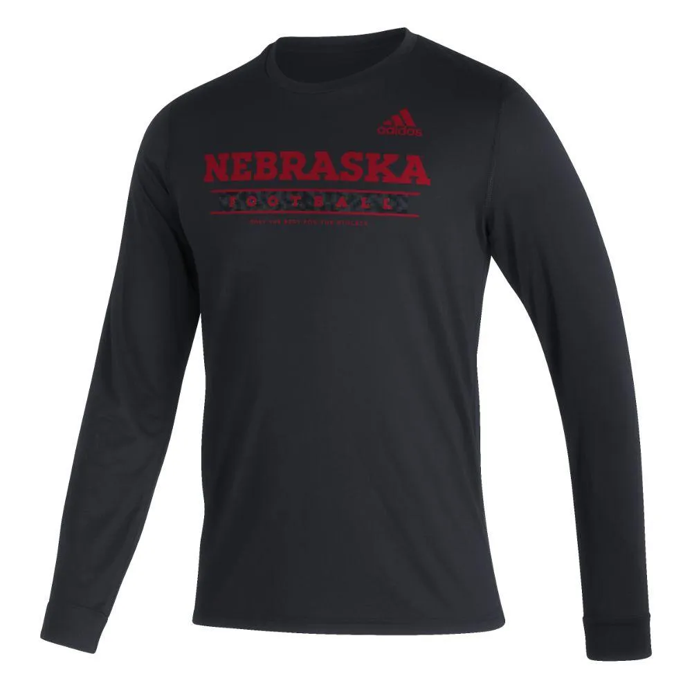 Huskers | Nebraska Adidas Locker Practice Creator Tee Alumni Hall