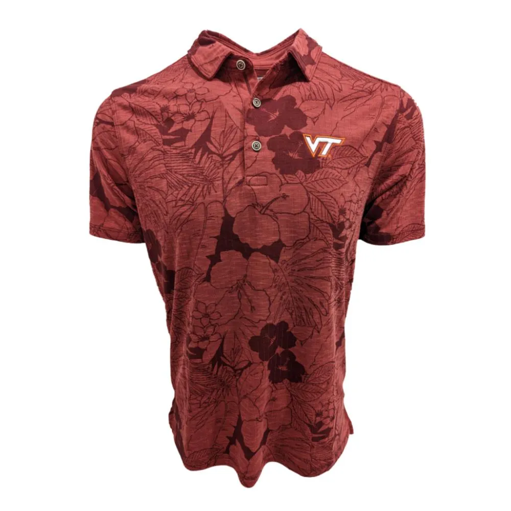 Vt | Virginia Tech Tommy Bahama Miramar Blooms Polo Alumni Hall