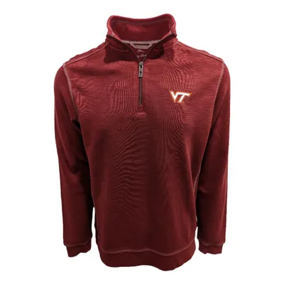 Vt | Virginia Tech Tommy Bahama Sport Tobago Bay Half Zip Alumni Hall