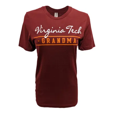 Vt | Virginia Tech Script Bar Grandma T- Shirt Alumni Hall