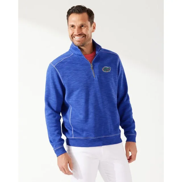 Men's Tommy Bahama White Florida Gators Tobago Bay Pullover Sweatshirt