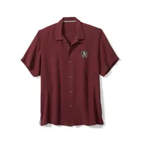 Florida State Tommy Bahama Coast Luminescent Fronds Camp Shirt - MAROON_BERRY