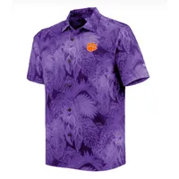 Clemson | Tommy Bahama Coast Luminescent Fronds Camp Shirt Alumni Hall