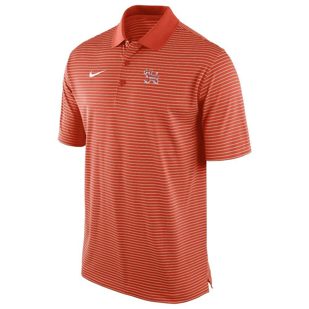 Clemson Vault Nike Stadium Stripe Polo