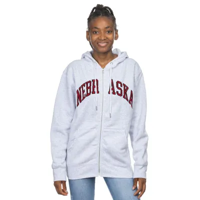 Huskers | Nebraska Zoozatz Women's Sport Full Zip Hoodie Alumni Hall