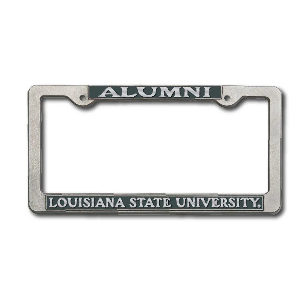  Lsu | Lsu Alumni Pewter License Plate Frame | Alumni Hall