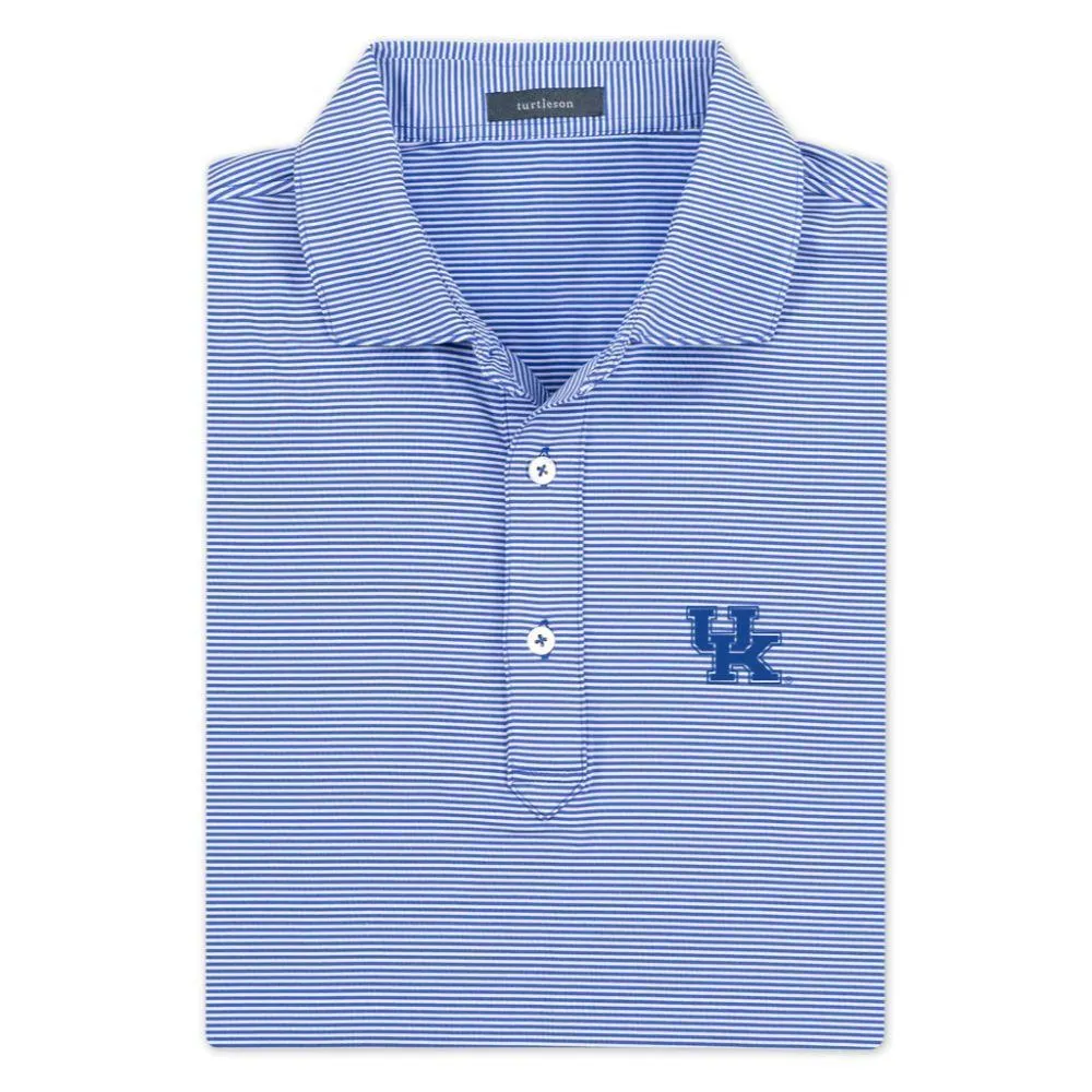 Cats | Kentucky Turtleson Carter Stripe Performance Polo Alumni Hall