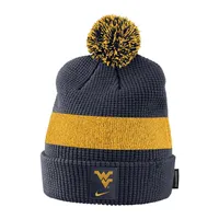  Wvu | West Virginia Nike Waffle Knit Pom Cuff Beanie | Alumni Hall