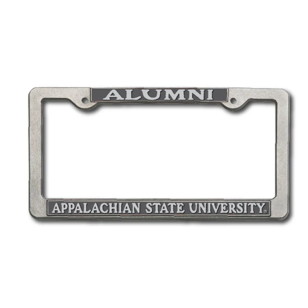  App | Appalachian State Alumni Pewter License Plate Frame | Alumni Hall