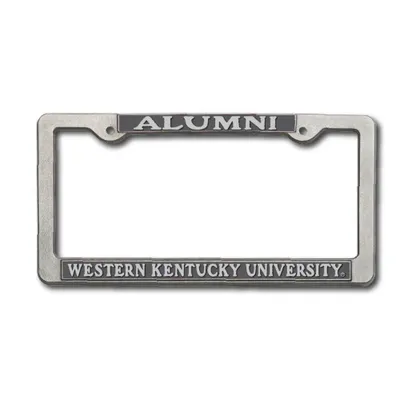 Wku | Western Kentucky Alumni Pewter License Plate Frame | Alumni Hall