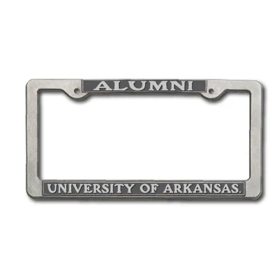 Razorbacks | Arkansas Alumni Pewter License Plate Frame | Alumni Hall