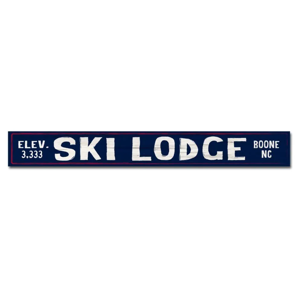  App | Boone 4  X 36  Ski Lodge Doorway Plank Sign | Alumni Hall