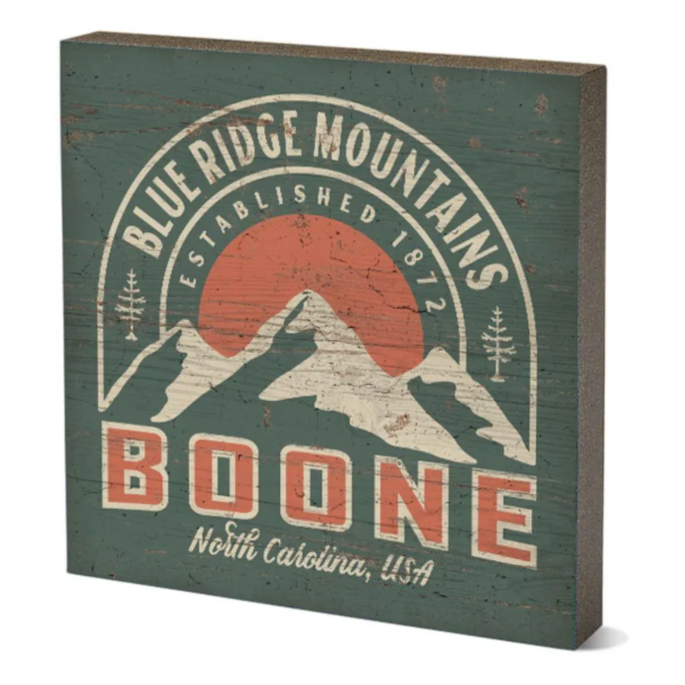  App | Boone 5.5  X 5.5  Natural Temple Tabletop Sign | Alumni Hall