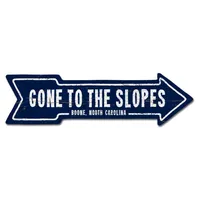  App | Boone 6.5  X 24  Gone To The Slopes Wall Arrow Sign | Alumni Hall