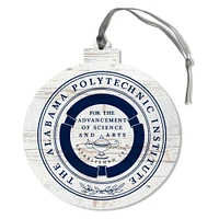 Auburn Vault API Round Wood Ornament