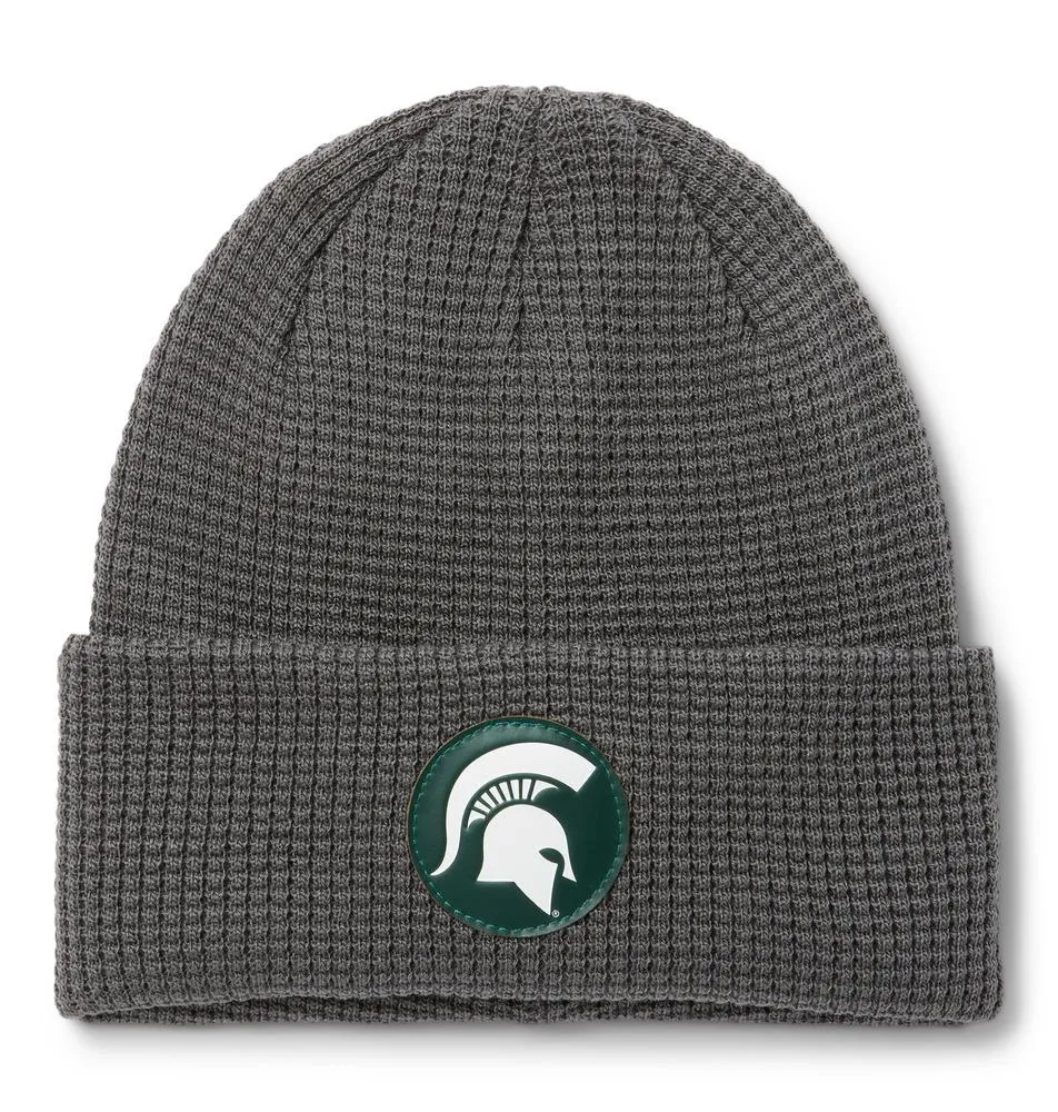 Alumni Hall Spartans, Michigan State Columbia Gridiron Waffle Knit Patch  Beanie, Alumni Hall