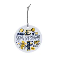  Bucs | Etsu Julie Gash Circle Ornament | Alumni Hall