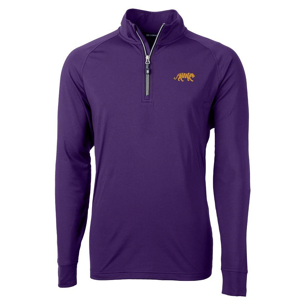 LSU Cutter & Buck Ecopique Adapt Half Zip Pullover