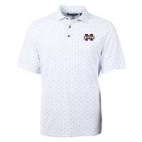 MSU Cutter & Buck Ecopique Tile Print Polo