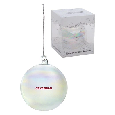 Arkansas Hand Blown Glass Ball Ornament