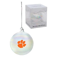 Clemson Hand Blown Glass Ball Ornament