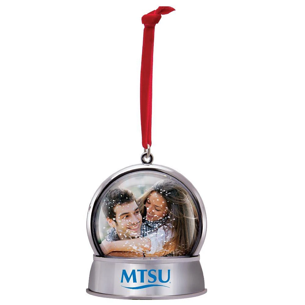 MTSU Magnetic Photo Snow Globe Ornament