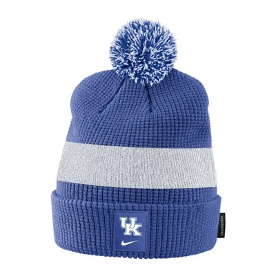  Cats | Kentucky Youth Nike Waffle Knit Pom Cuff Beanie | Alumni Hall