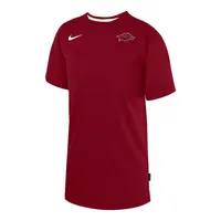 Razorbacks | Arkansas Youth Nike Sideline Uv Coach Tee Alumni Hall