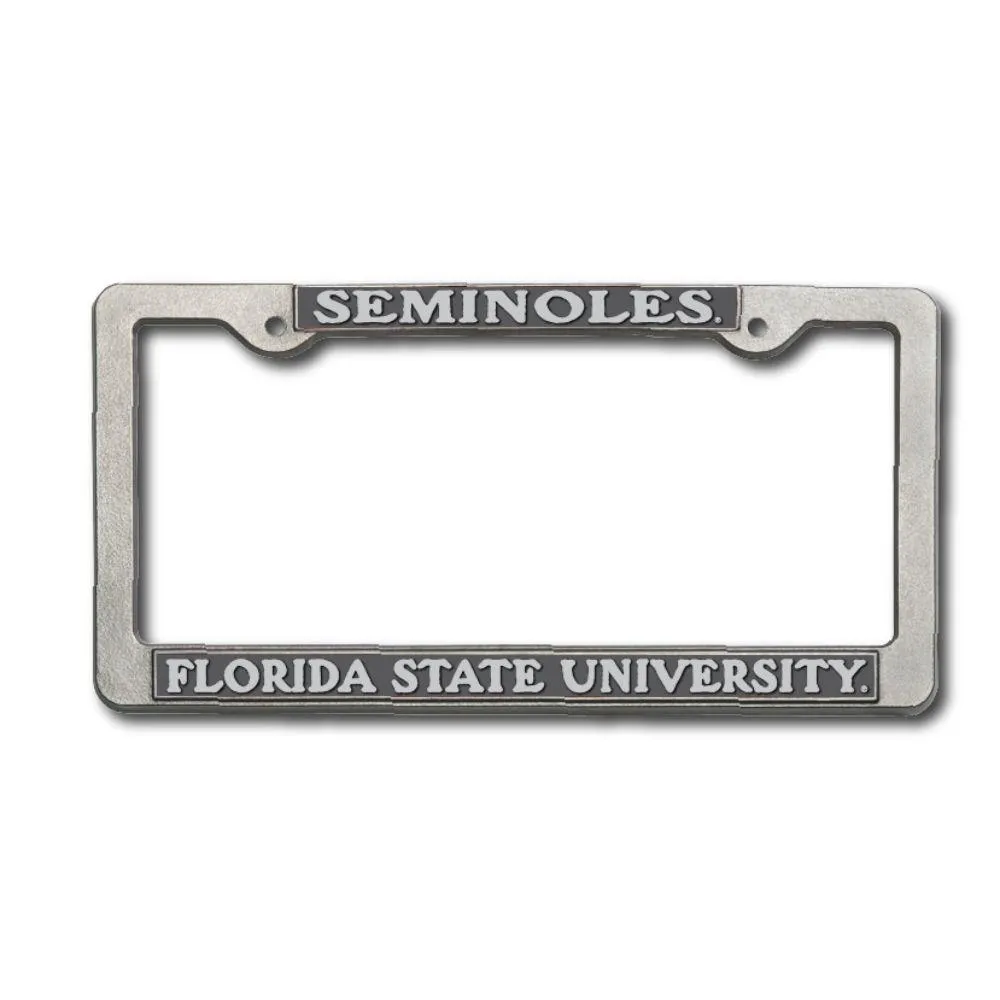  Fsu | Florida State Pewter License Plate Frame | Alumni Hall