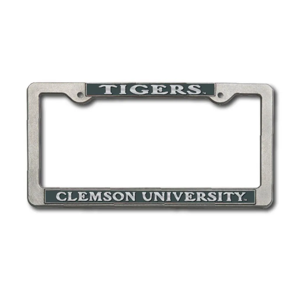  Clemson | Clemson Pewter License Plate Frame | Alumni Hall