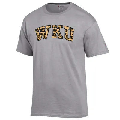 Wku | Women's Champion Leopard Print Arch Tee Alumni Hall