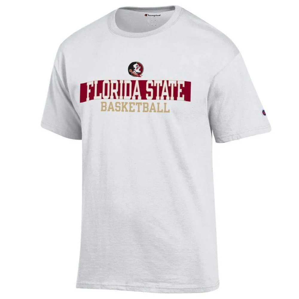 Fsu | Florida State Champion Logo Over Basketball Tee Alumni Hall