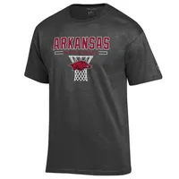 Razorbacks | Arkansas Champion Wordmark Over Basketball Net Tee Alumni Hall