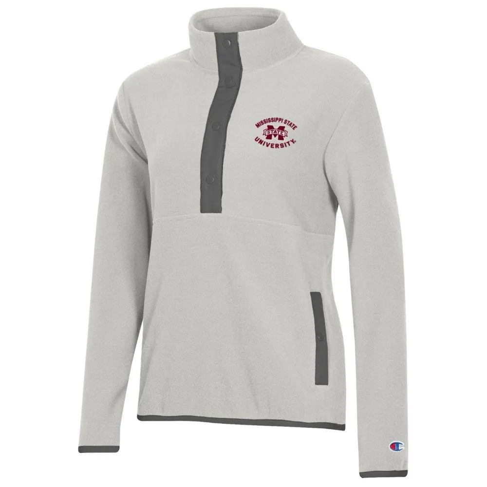 Bulldogs | Mississippi State Champion Women's Explorer Fleece 1/2 Snap Pullover Alumni Hall