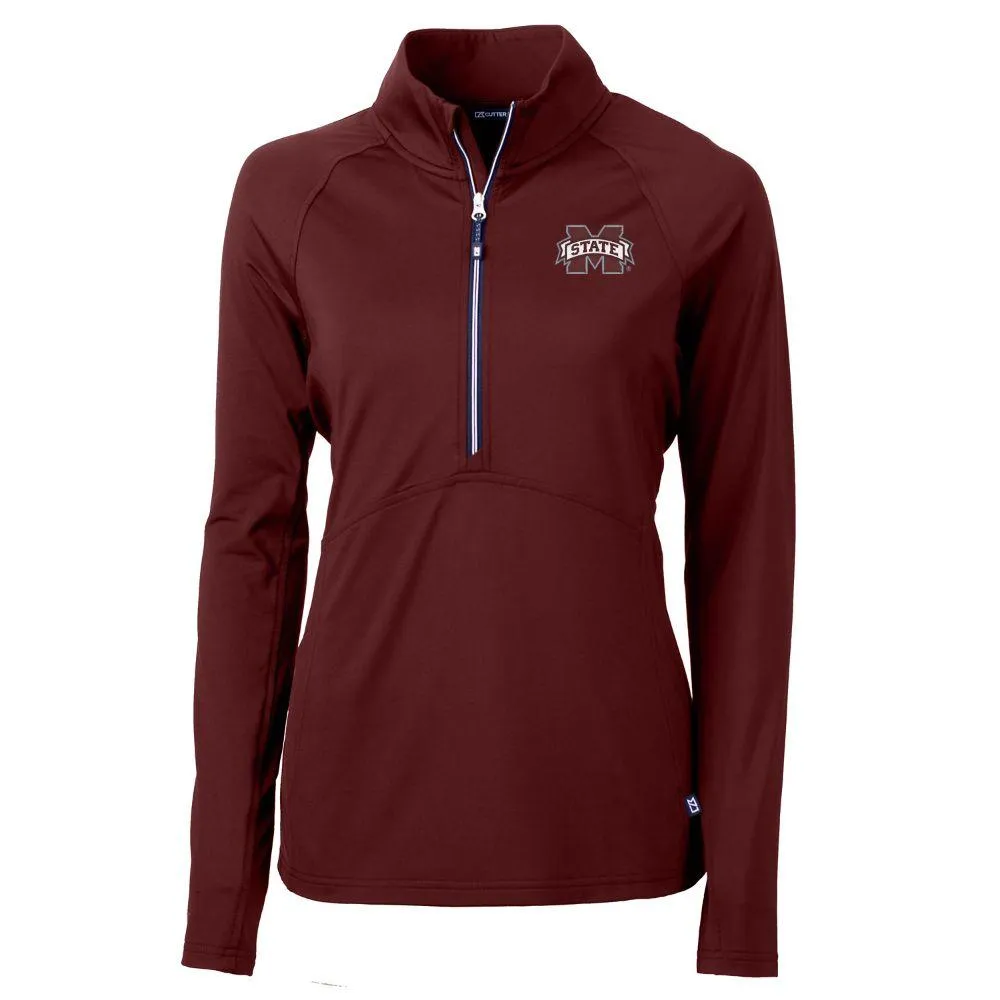 Mississippi State Cutter & Buck Adapt Eco Half Zip Pullover