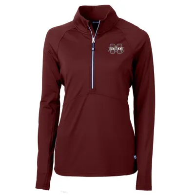 Mississippi State Cutter & Buck Adapt Eco Half Zip Pullover