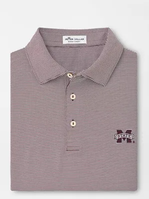 Bulldogs | Mississippi State Peter Millar Jubilee Stripe Jersey Polo Alumni Hall