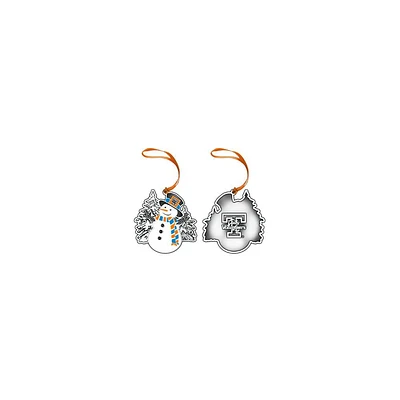 Tennessee Lady Vols Pewter Snowman Ornament