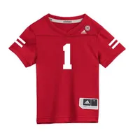 Huskers | Nebraska Adidas # 1 Toddler Replica Football Jersey Alumni Hall