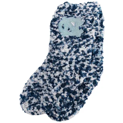  Unc | Carolina Youth Fuzzy Marled Slipper Socks | Alumni Hall
