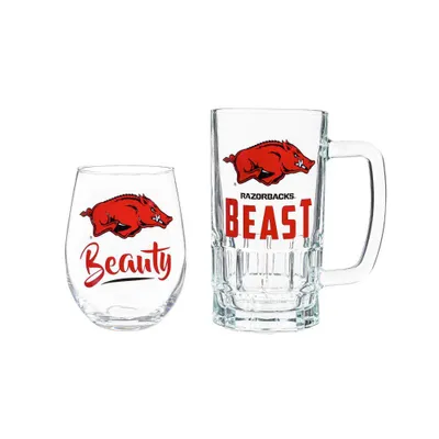  Razorbacks | Arkansas Stein/Stemless Glass Set | Alumni Hall