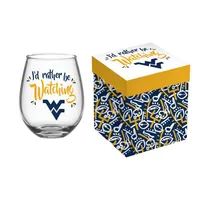  Wvu | West Virginia Wine A Little Boxed Stemless Wine Glass | Alumni Hall