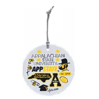  App | App State Julia Gash Round Ornament | Alumni Hall