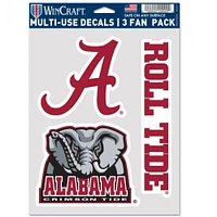 Alabama 3-Pack Decal Set