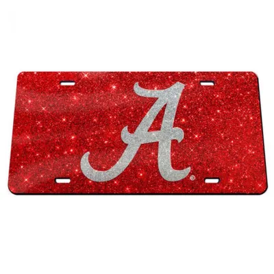  Bama | Alabama Crimson Glitter License Plate | Alumni Hall