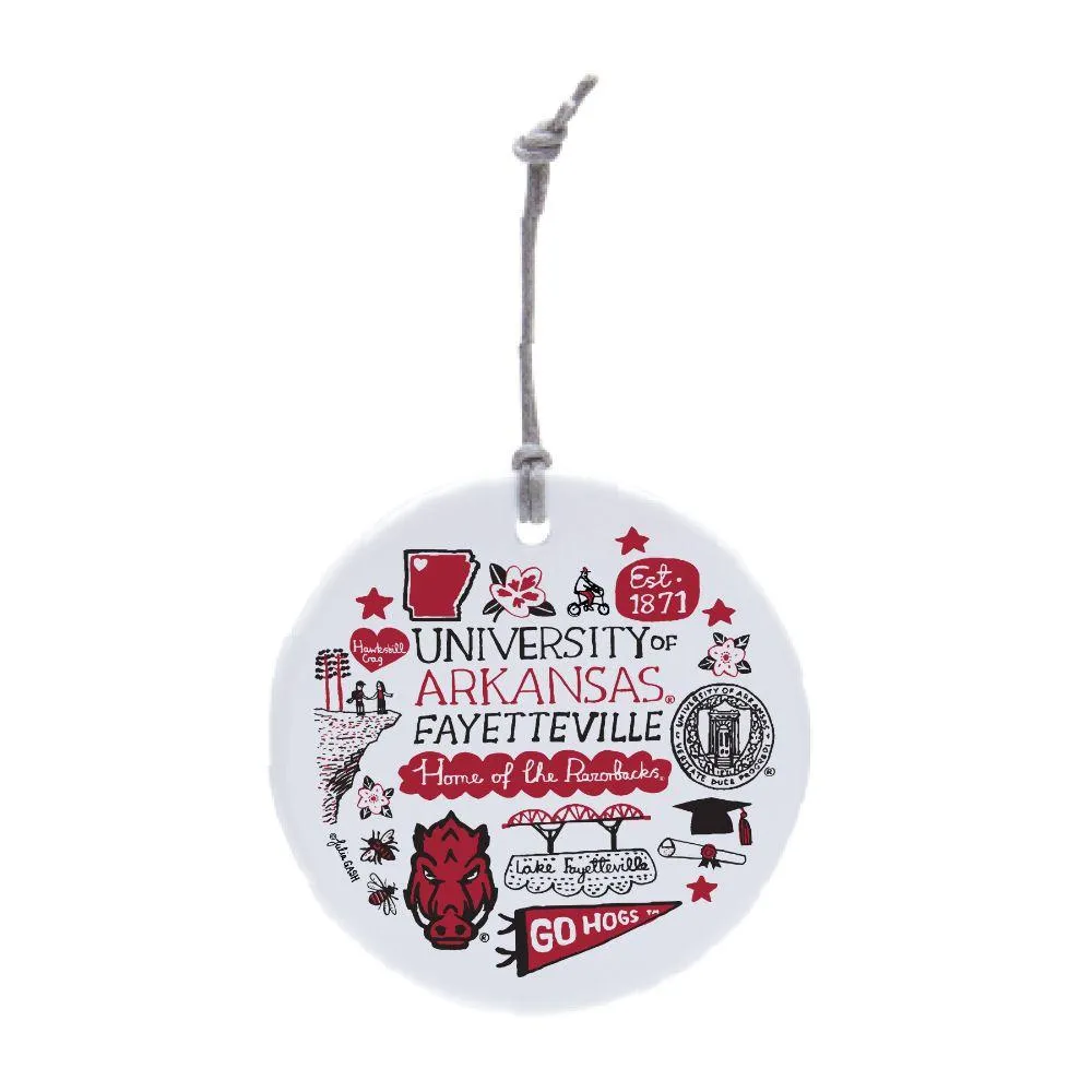  Razorbacks | Arkansas Julia Gash Round Ornament | Alumni Hall