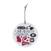  Dawgs | Georgia Julia Gash Round Ornament | Alumni Hall