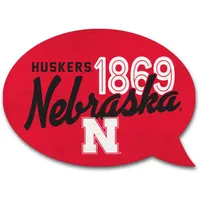  Huskers | Nebraska 3.5  X 2.5  Word Bubble Magnet | Alumni Hall