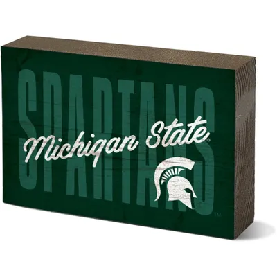  Spartans | Michigan State 3.5  X 5  Block Weathered Mechanic | Alumni Hall