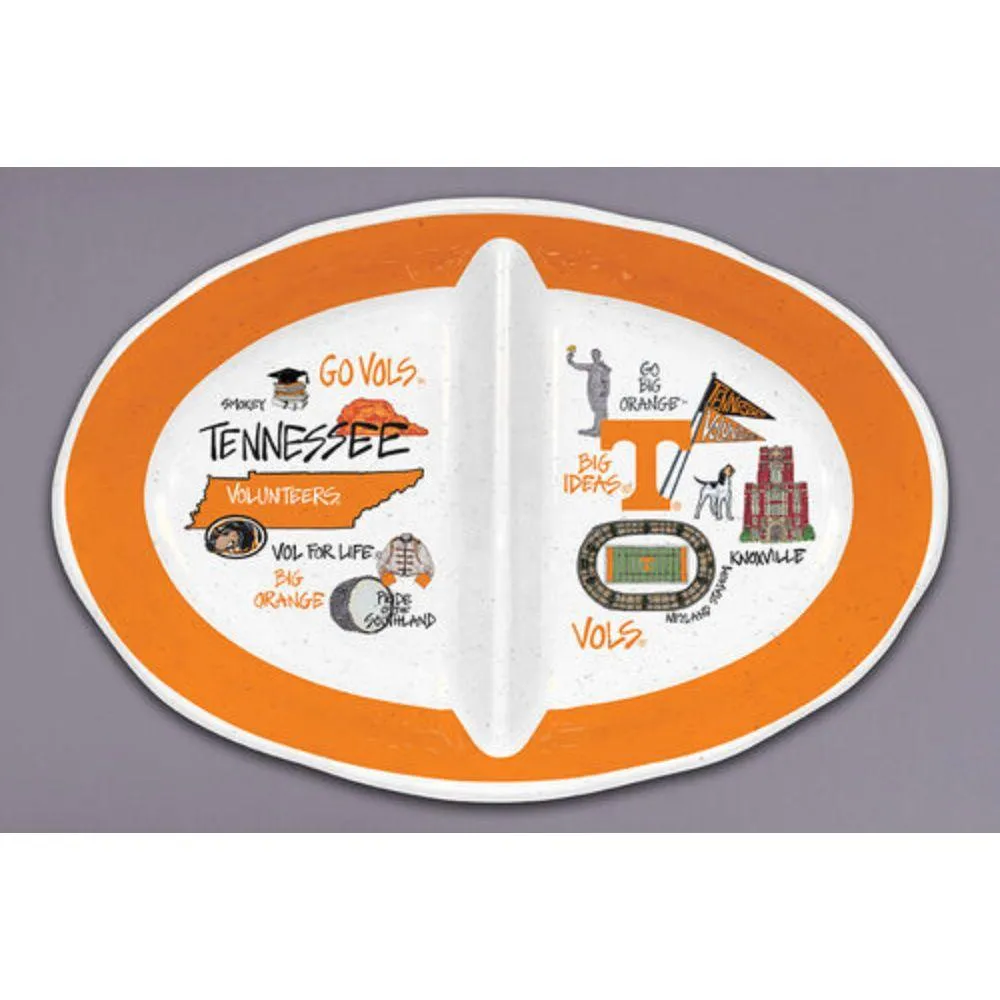  Vols | Tennessee Magnolia Lane 2 Section Melamine Bowl | Alumni Hall